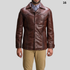 Urbane Walnut Leather Jacket