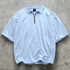 SKYLINE BLUE OVERSIZED POLO T-SHIRT