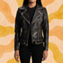 Women Distressed Brown Leather Biker Jacket